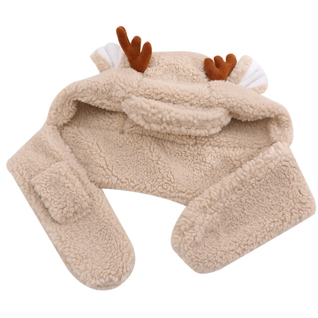 1 pieza Astas decorativas Sombrero de niño Cómodo Niños Bufanda Adornos de Navidad