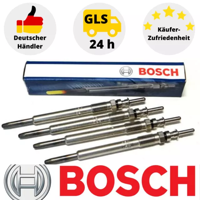 4 x 0250403002 Bosch Glühkerzen für AUDI A3 A4 A6 VW Golf V Golf Plus 2,0DTI 16V