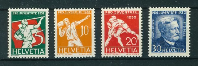 Switzerland 1932 Children's Fund full set of stamps. Mint. Sg J60-J63.