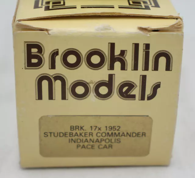 Brooklin Models 1/43rd BRK 17x 1952 Studebaker Commander Indianapolis Pace Car 2