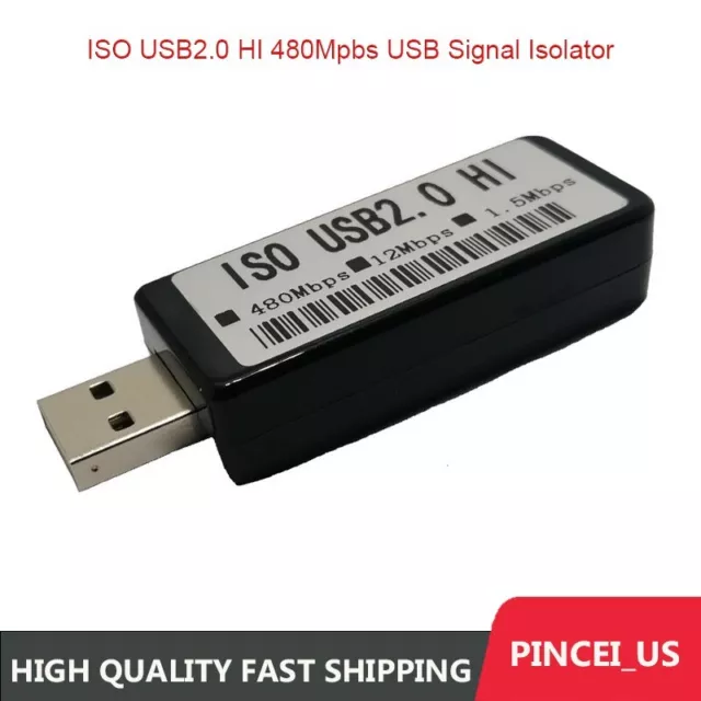 ISO USB2.0 HI 480Mpbs USB Signal Isolator DAC Audio Purification Logic Analysis