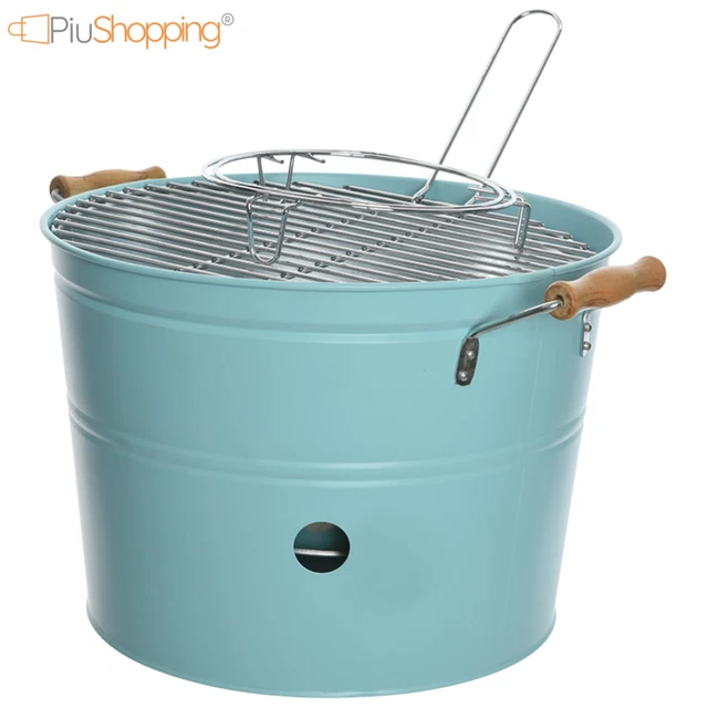 Fornacella A Carbone Portatile Barbecue Portatile Con Griglia In Acciaio Inox Arrostire Carni Pesce Verdure Spiedini 86844577