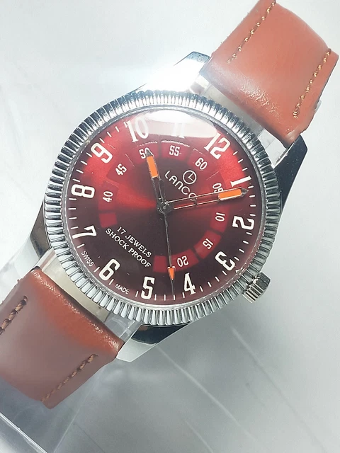 Montre Concord à Quartz - Mouvement 6 Bijoux, Cadran Noir - Pour Pièces Ou Réparation
