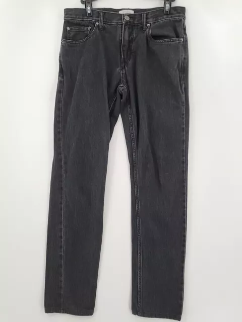 Saturdays NYC Jeans Mens Adult Size 30 Black Denim Straight Slim Fit 100% Cotton