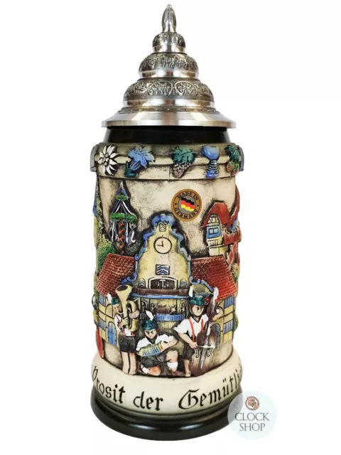 Oktoberfest Panorama Rustic Beer Stein 0.75L By KING