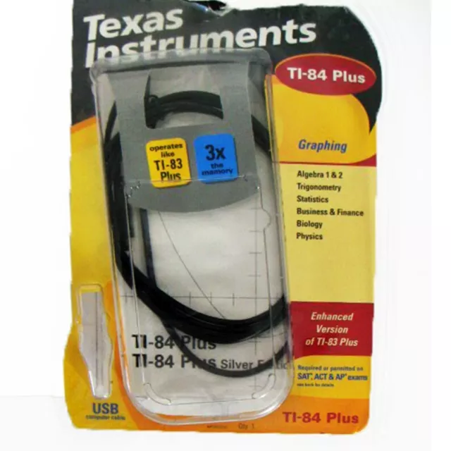 Texas Instruments TI-84 Plus Manual USB Computer & Unit to Unit Cables CD Manual