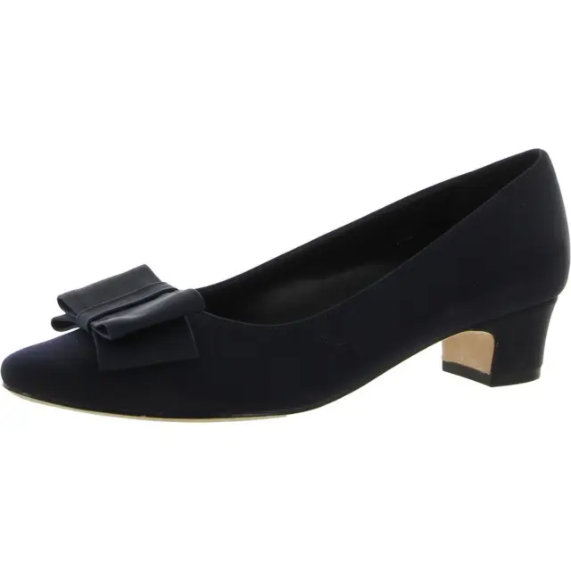 VANELi Womens Austine Navy Almond Toe Pumps Shoes 7.5 Narrow (AA,N) BHFO 5707