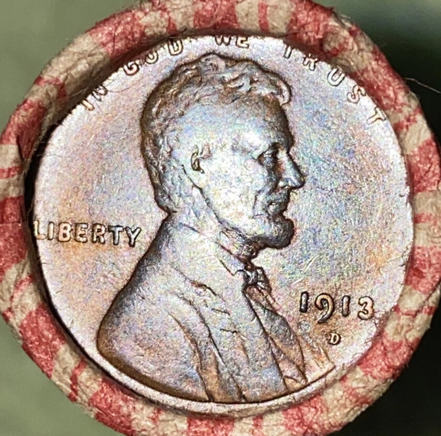 1 US Lincoln Wheat Cent 1C Penny Roll 1932-D/1913-D (50 Coins) 40%+ Pre-1940