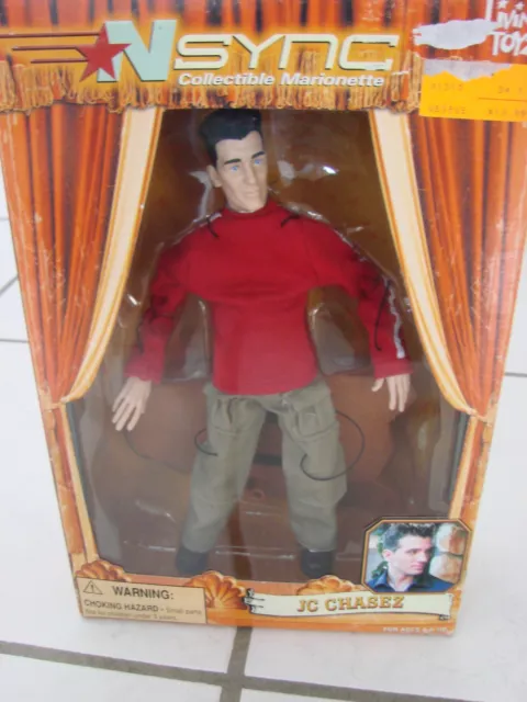 LIVING TOYZ NSYNC COLLECTIBLES MARIONETTE JC Chasez FIGURE 2000 new