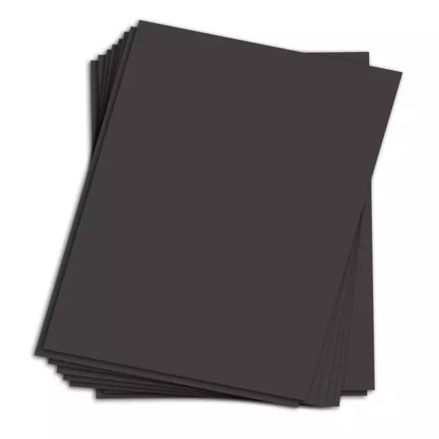 4" x 6" Black Chipboard, Medium Weight 30 Pt. (624gsm) Cardboard, 25 Sheets