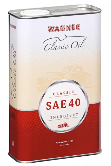1 Liter WAGNER Classic SAE 40 unlegiert Motoröl Motorenöl Oldtimer