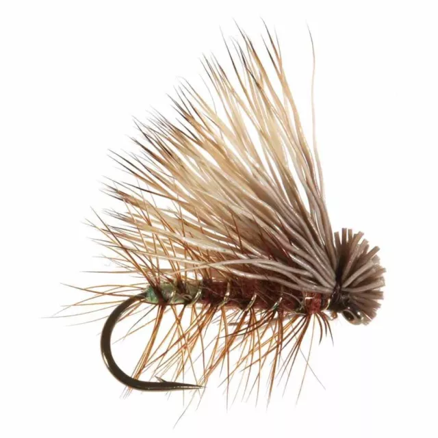 6 Elk Hair Caddis Dry Fly Fishing Flies - Sizes #12, #14, #16