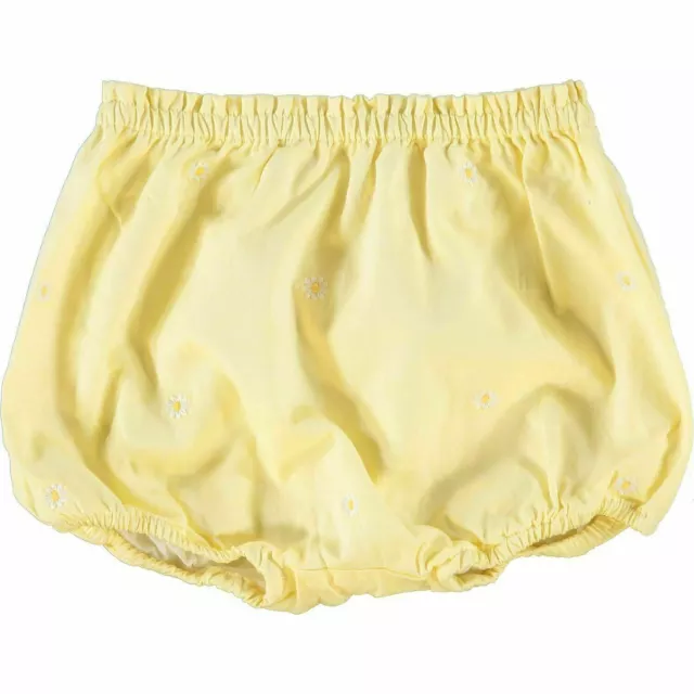 RALPH LAUREN Baby Girls' Yellow Daisy Shorts, size 6 months