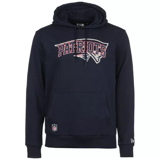 Felpa con cappuccio New England Patriots NFL New Era squadra blu media