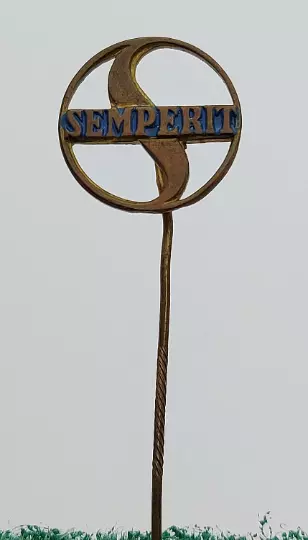 SEMPERIT tires, vintage pin badge tyre tire tyres gum pneu reifen pneumatico !