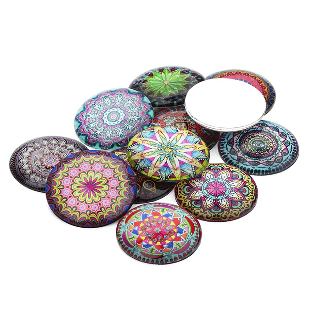20 Stück Glas Flatback Scrapbooking Dome Cabochons für Schmuckhandwerk 12mm 3