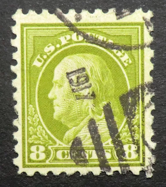 431 used 1914 8c Benjamin Franklin Diplomat Postmaster Scientist Ben p10 w190