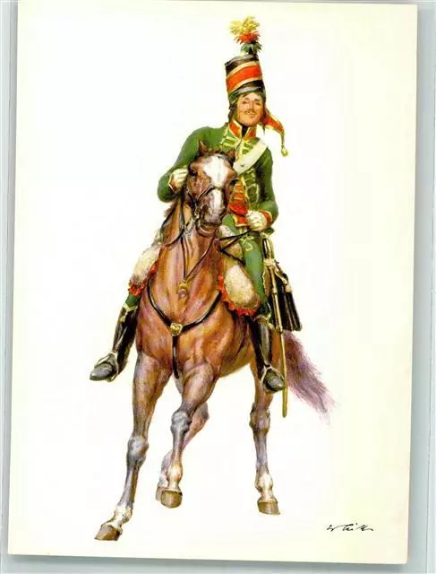 39806419 - Uniform sign. W. Tritt Serie III Nr. 19141 , Helvetia um 1803 Jaeger