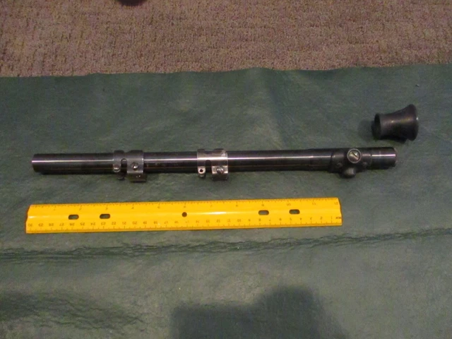 Vintage Mossberg No. M4D 4 Power Scope & rubber Eyepiece w/Rings Vintage Mossberg No. M4D 4 Power Scope & rubber Eyepiece w/Rings
