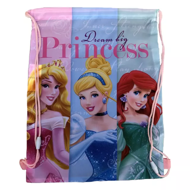 DISNEY PRINCESSE SACCA ZAINETTO  SPORT SCUOLA TEMPO LIBERO 40X30 cm  BAMBINA