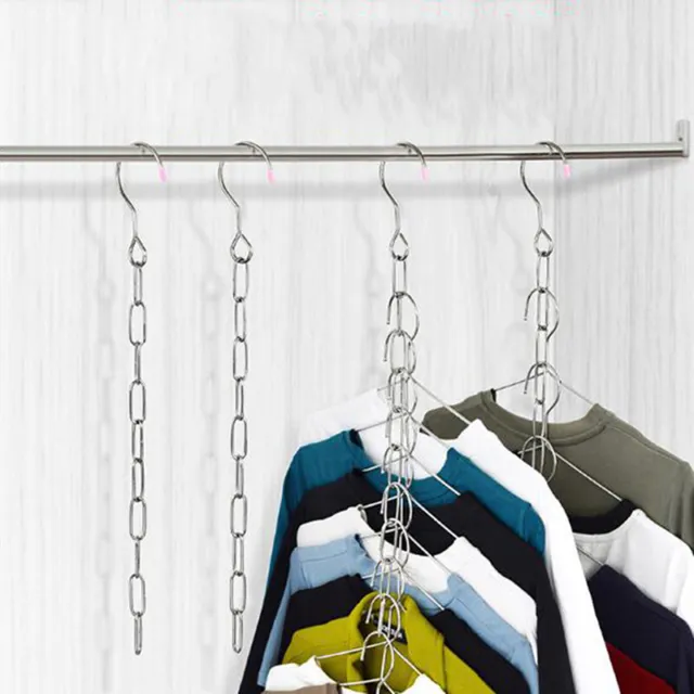 Useful Clothes Hook Chain Link Household New Hanging Chain Coat Hangers R