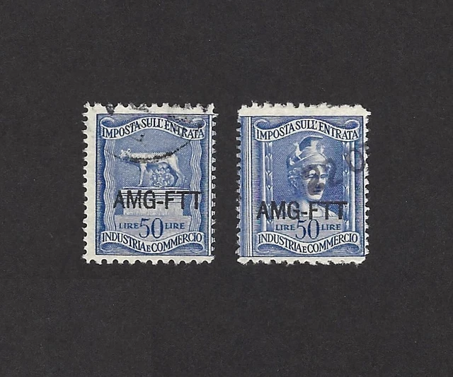 AMG FTT Trieste revenue Industry & Commerce 50L perf.11.5 x 14 both halves used