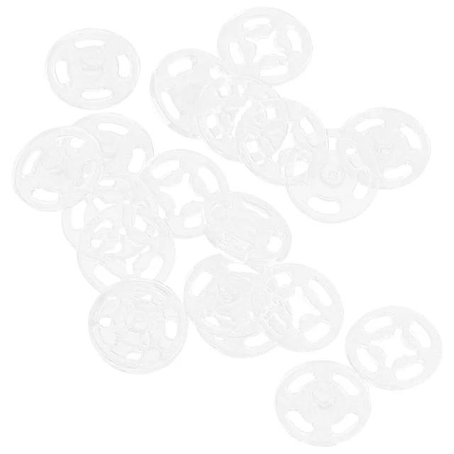 100 Sets Boutons De Pull Boucle Cachée Transparente Accessoires De Robe Manteau