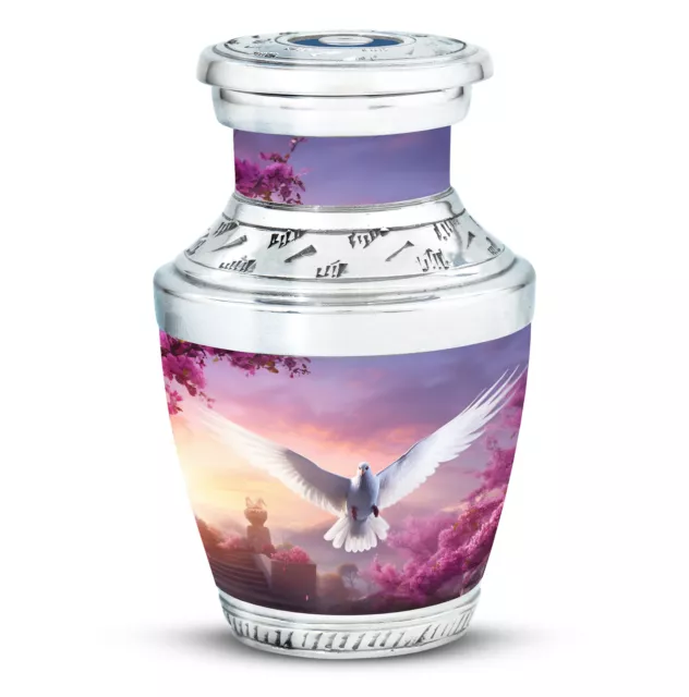 Cremation Urn For Ashes Dove And Cherry Blossom (3 Inch) Pack Of 1