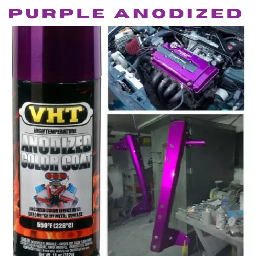 Purple Anodized Coating Spray Can Brake Engine Custom Caliper Paint High  Temp