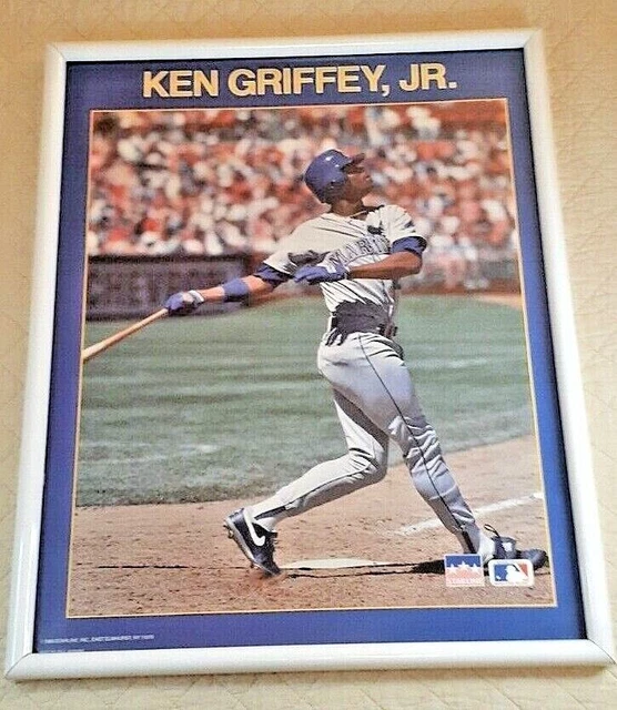 Vintage Ken Griffey Jr 1989 Mariners Starline Poster 20"X16" Original Frame NM