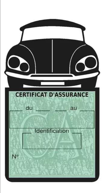 POCHETTE VIGNETTE ASSURANCE Citroën DS étui voiture adhésif Stickers auto  rétro EUR 8,10 - PicClick FR