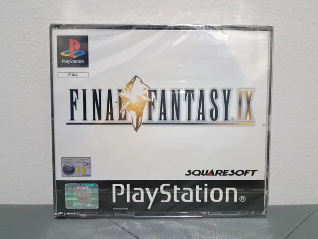 FINAL FANTASY 9 IX PS1 Sony PlayStation étiquette noire EUR 23,35