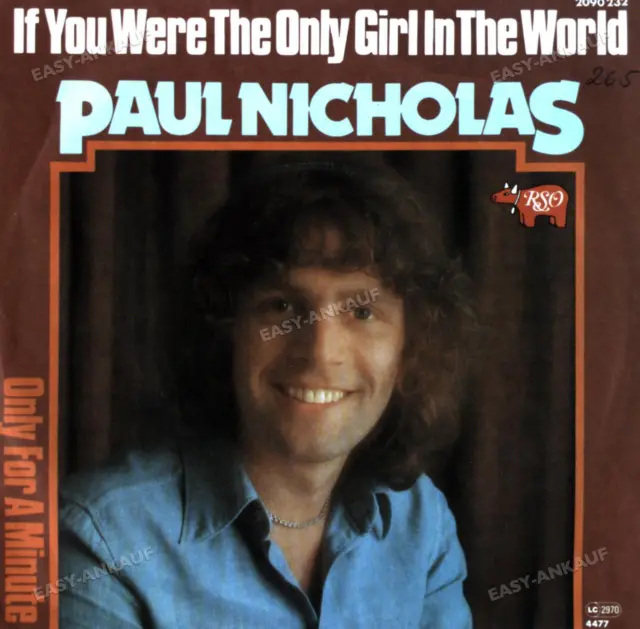 Paul Nicholas - If You Were The Only Girl In The World 7in (VG+/VG+) '