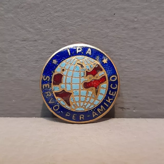 Vintage Abzeichen Internationale Polizeivereinigung Pin Abzeichen IPA Servo für Amikeco