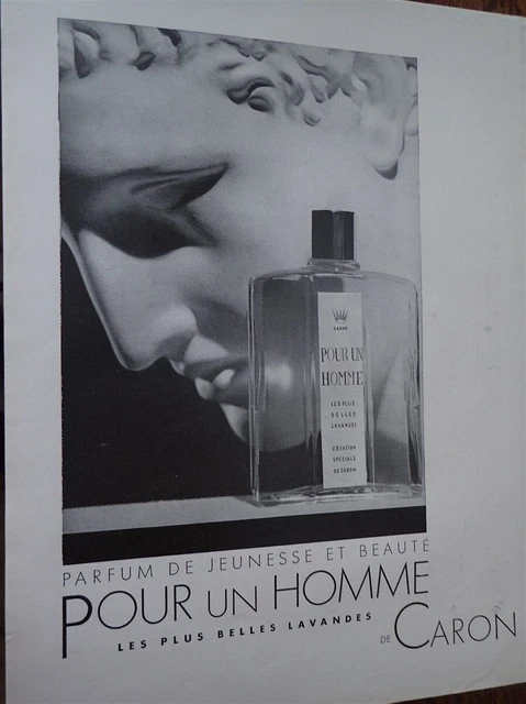 publicité Advertising 0322 1990 ligne pour un homme de Caron eau