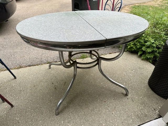 Vintage 1950s Virtue Brothers "Chrome Furniture" Dining Set - Table