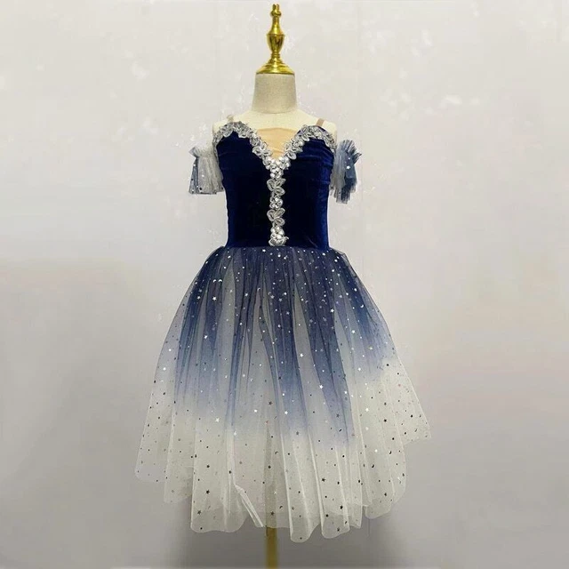 2023 Children's sling veil ballet performance dress long dress dance dress Hot