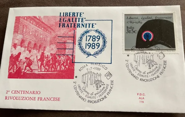 FDC ALA Italia 1989 Bicentenario della rivoluzione francese