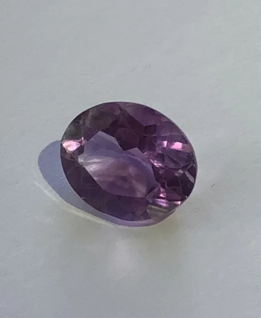 Natural Amethyst: Purple Oval Cut, Brazil 12 x 10mm approx 4ct