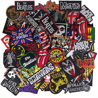 Band Music Rock Punk Heavy Metal Sew Iron On Embroidery Applique Patch Random