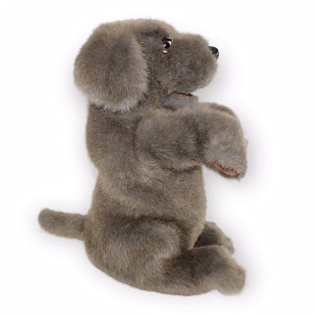 FOLKMANIS SITTING DOG Hand Puppet 15 Inch Brown Floppy Ears EUC Stuffed