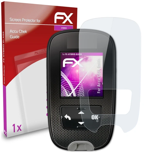 atFoliX Verre film protecteur pour Accu Chek Mobile 9H Hybride-Verre