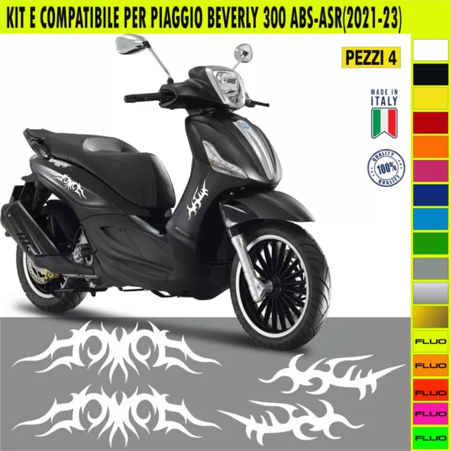 Grafica adesivi decal compatibili con PIAGGIO BEVERLY 300 KIT E vari colori 2077