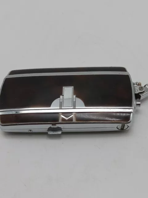 Ronson Art Deco Cigarette Case/Lighter Lighter In Pieces Inside