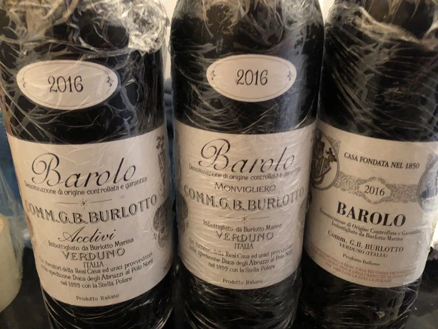 Barolo Burlotto: Comune MONVIGLIERO e ACCLIVI 2016! 100/100