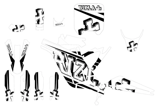 Adesivo kit per Surron, Sur-ron Grafiche, sur kit adesivi ron decal, Sur-Ron