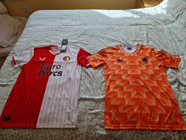 Feyenoord & Holland football shirts medium