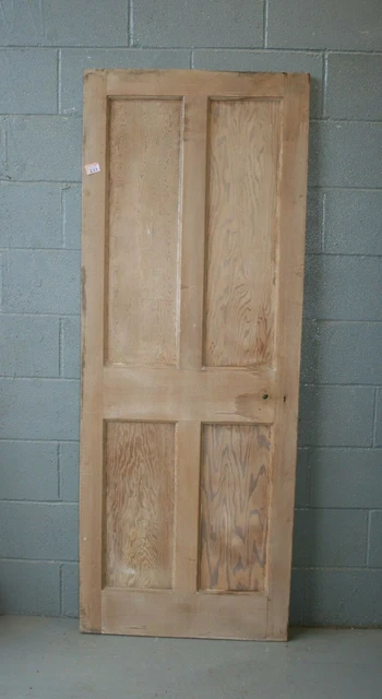 Door 29 1/2" x 77 1/4"   Pine Victorian Door 4 Panel Internal ref 231A