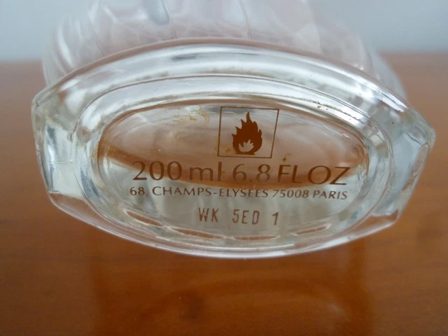 Grand Flacon Parfum Forvil 5 Fleurs Signé R. Lalique - Verre - 19 Cm