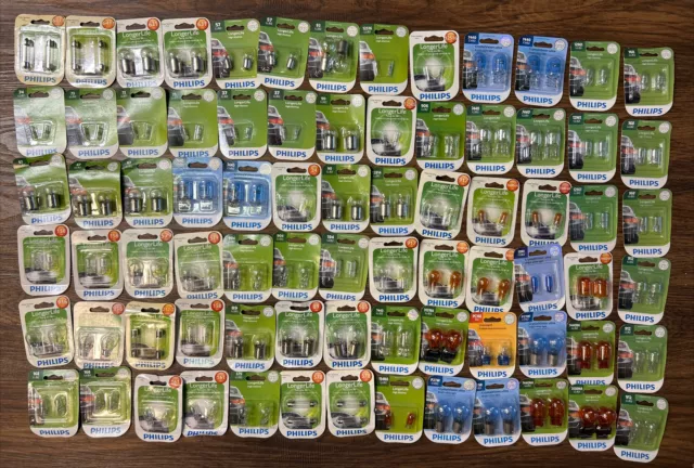 Resellers Automotive Truck Car Parts Bulk Lot of 78 Pairs Philips Light Bulbs